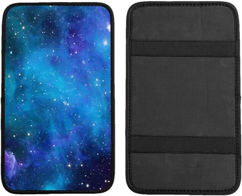 Car Center Console Cover,Nebula Galaxy Auto Center Console Pad,Armrest Cover Protector for Vehicle SUV Truck Car - color: Nebula Galaxy