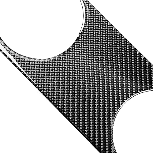 Car Air Vent Trim Central Consoles Wind Outlet Stickers Real Carbon Fiber Interior Accessories Decals Compatible with Ford Mustang GT Shelby 2005 2006 2007 2008 2009 - color: Central Vent-black