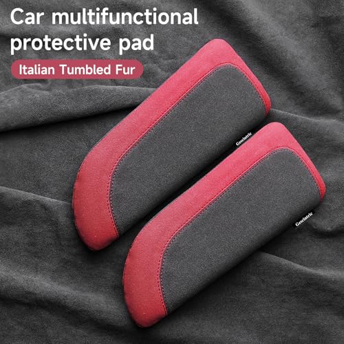 Alcantane Elbow Rest: Memory Foam Support for Car Legs and Knee, Anti-Fatigue - color: Red right hand pad