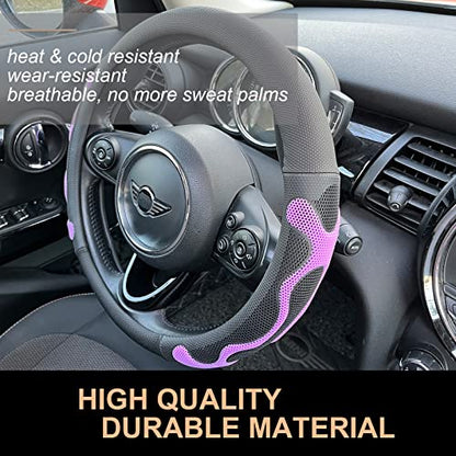 PINCTROT Comfy Grip Steering Wheel Cover, Anti-Slip Design, Universal 14.5-15 Inch(Silicone Purple) - color: 6.Purple, size: Medium(Standard) Size[14 1/2''-15'']