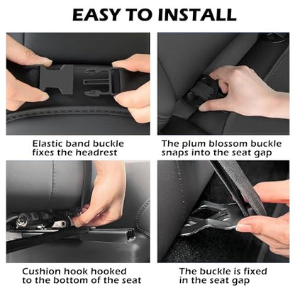 TOPABYTE Front Seat Covers for Toyota RAV4 2019-2026 Hybrid XLE LE SE XLE Premium, Limited Breathable Bottom Car Seat Cushion Protector All Season Protection Accessories (4pcs/Black Ice Silk) - size: Front Seat Cover 4pc