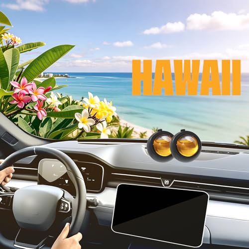 Car Air Freshener Vent Clips, Hawaiian Scent, 6 Pack, Long Lasting Scent Up to 180 Days