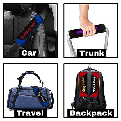 Custom Seatbelt Cover – Soft Carbon Fiber Seat Belt Pads Cushion – Personalized Seatbelt Covers for Adults Kids Women – Cute Seat Belt Shoulder Pad - color: Gray