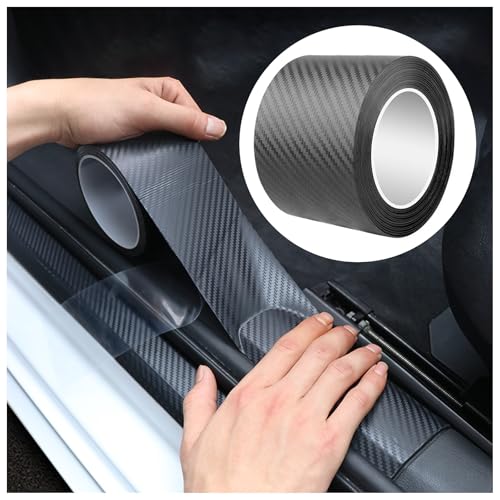 Carbon Fiber Vinyl Wrap for Cars Door Protector Edge Guards 0.5mm Thick 33ft Length Multi Width Options Universal Fit Hood Trunk Dashboard Motorcycle More (2.7In x 33Ft) - size: 2.7In x 33Ft (0.5mm)