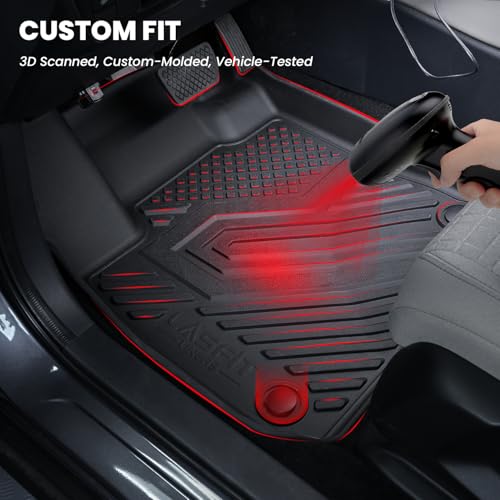 LASFIT Floor Mats & Trunk Mat with Backrest Mat for Honda Pilot 2023-2025 2026, Split & One-Piece Foldable Seating All Weather TPE Floor Liners 1st & 2nd & 3rd Row & Cargo Mat with Seatback Mat, Black - style: 5）For Honda Pilot | ‎2023-2026 | Combo Set
