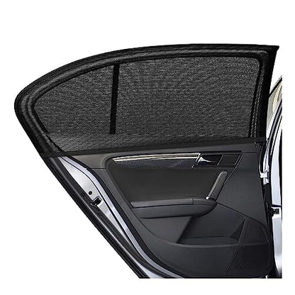 Kewucn 2 Pack Car Window Shades, Sun Rays Blocker & UV Protection for Baby Family Pet, Breathable Mesh Auto Window Covers, Elasticized Universal Window Screens for Most Cars (Car Front 22.8''×15.7'') - size: Medium Car Front Seat