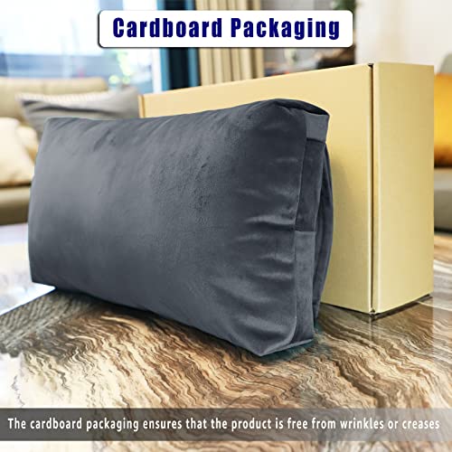 Adjustable Headrest Pillow for Recliners and Armchairs - Non-Slip Velvet Cushion for Neck Support and Pain Relief (Gray) - color: Gray