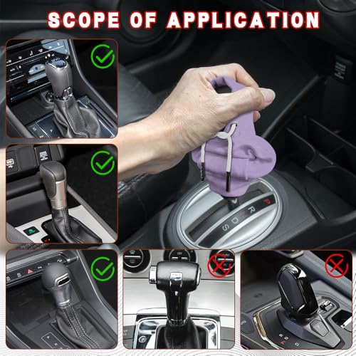 Gear Shift Hoodie, Shifter Hoodie, Funny Car Gear Shift Protector Cover, Automotive Interior Cute Gadgets Fashionable Mini Sweater Shifter Stick Knob Cover Universal for Most Vehicles (Purple) - color: Purple