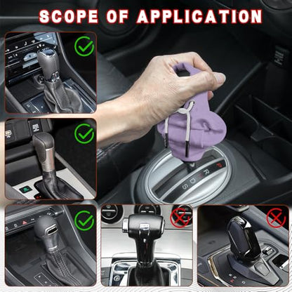Gear Shift Hoodie, Shifter Hoodie, Funny Car Gear Shift Protector Cover, Automotive Interior Cute Gadgets Fashionable Mini Sweater Shifter Stick Knob Cover Universal for Most Vehicles (Purple) - color: Purple