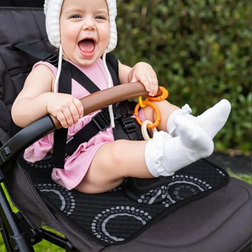 Potty Training Car Seat Protector, Waterproof Car Seat Cover for Toddlers, Piddle Pads for Baby Carseat, Stroller, Non-Slip & Machine Washable (Black, 2PC) - color: Black