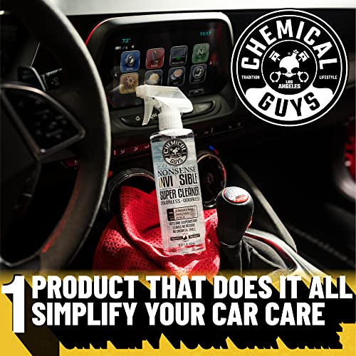 Chemical Guys Nonsense Colorless & Odorless All Surface Cleaner - Interior Cleaner, Safe for Vinyl, Rubber, Plastic, Carpet, and Upholstery, pH Balanced, Residue-Free, Unscented, 16 Fl Oz, Pack of 2 - style: Nonsense 2 Pack