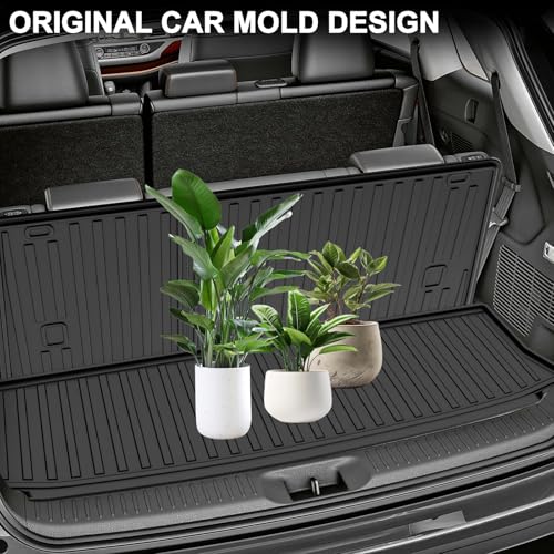 AOMSAZTO Cargo Mat Compatible with 2014-2019 Toyota Highlander Cargo Liner with Backrest Mat for 7 Seat Highlander Accessories (2014-2019 Toyota Highlander Cargo Mat with Backrest Mat) - style: 2014-2019 | For Toyota Highlander Cargo Mat