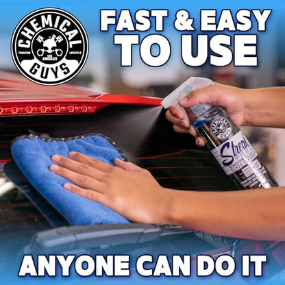 Chemical Guys Streak Free Glass and Window Cleaner - Works on Glass, Windows, Mirrors, and Screens, Ammonia-Free and Safe on Tinted Windows, for Cars, Trucks, SUVs, and Home Use - 16 oz - style: 16 oz (Pack of 1)