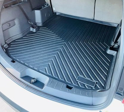 Cargo Liner for Ford Explorer 2011-2019 – Weather-Resistant Protection Trunk Mat for SUV with Raised Lip–Non-Slip Car Trunk Tray Rubber–Easy to Install–3D Shaped Laser Pre-Cut Design