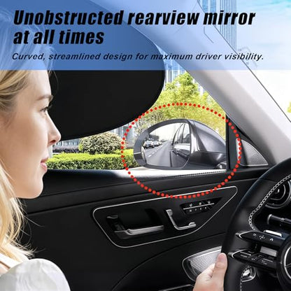 Car Window Shades, 2PCS Car Side Window Sun Shade, Static Cling Front Sunshade for Driver, UV & Heat Block, Privacy Protection, Sun Visor Universal Fit for Most Vehicles - size: 2 PCS