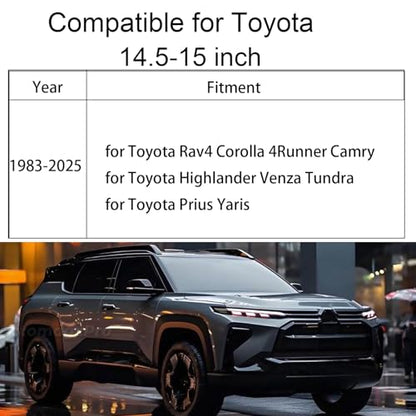 Car Leather Steering Wheel Cover for Toyota Tacoma Camry Rav4 Corolla Highlander Avalon Sienna Tundra Chevy Accessories 2026 1983-2026 Breathable Premium Leather, Anti-Slip Odorless Steering Wheels