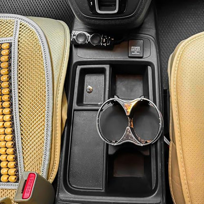 Double Cup Holder for Car, 2 in 1 Extra Cup Insert with Expandable Base, Multifunctional Extender Expander Adapter with Elastic Open-Close Cup Mouth, Adjustable Bracket FOR 2.1''-2.9'' BOTTLE DIAMETER