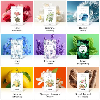 MYARO 20 Pack Lavender Scented Sachets - Drawer & Closet Air Freshener Bags, Natural Odor Eliminator for Car, Home, Bedroom, Office & Travel - color: Lavender Fresh