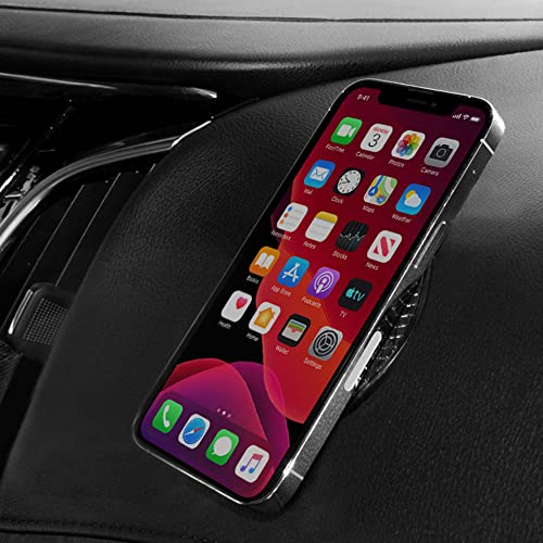 Car Dashboard Sticky Non Slip Pad, Anti-Slip Sticky Gel Mat for Cell Phone, Radar Detector, Tablet, GPS, Keys or Sunglasses, Small Round 3.5” – Pack of 2