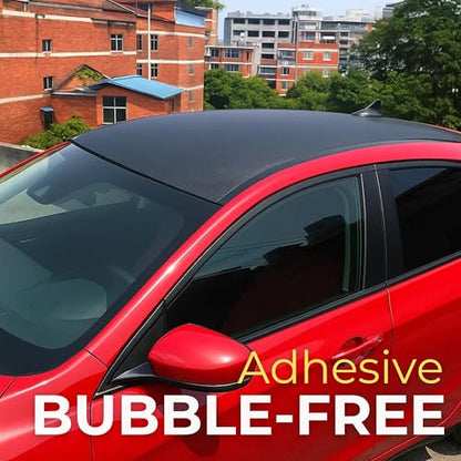 RockRose Epoxy High Gloss Black Carbon Fiber Vinyl Wrap, Anti-Wrinkle, Air Release Automotive Bubble Wrap, Self Adhesive Car Vinyl Sticker DIY Decals 1FT x 5FT - color: 5D Black, size: 1FT x 5FT