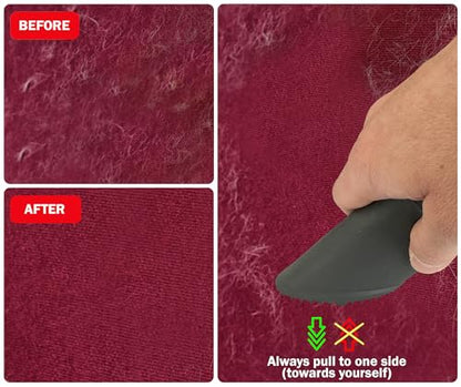 Pet Hair Removal Vacuum Attachment V1.0 for Car Detailing with 6 Replaceable Rubber Brush Heads, No Clog Airflow, Fits 1 1/4 and 1 3/8 in Hoses, 32mm 35mm - color: Refill x2, Fang, Adapter