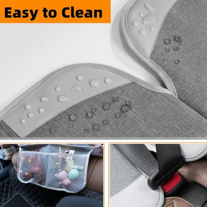 Meolsaek Car Seat Protector, Non-Slip Backing Will Not Leave Imprint, Waterproof Thicker Car Seat Cover for SUV, Sedan, Truck, Leather Car Seat Cushion (Gray 1pc) - color: Gray 1pc