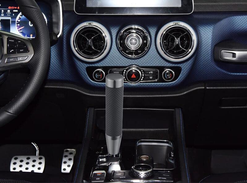 Abfer Tall Shift Knob Car Long Shifting Head Replace Weighted Gear Stick Shifter Knob Extension Fit Most Manual Automatic Transmission Vehicle, Grey - color: Grey-1