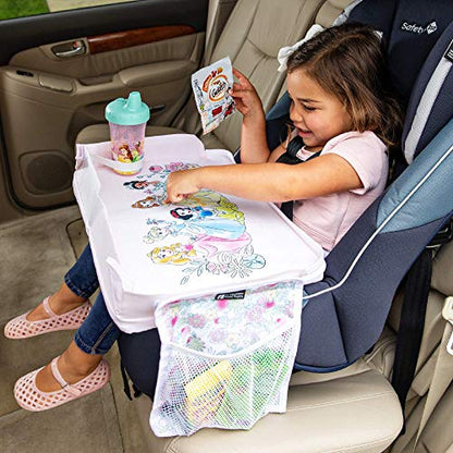 J.L. Childress Disney Baby 3-IN-1 Kids Travel Tray & Tablet Holder - Car Seat Lap Tray Desk for Toddlers, Road Trip Essentials, Car Seat Activity Table, Travel Accessories - Disney Princess - style: Princess