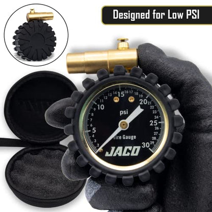 JACO FTX-30 Low Pressure Presta Tire Gauge for Bikes (Max 30 PSI) | Fatbike & MTB Series - style: 0-30 PSI
