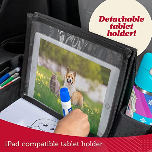 Lusso Gear Lap Tray for Toddler and kids, Table Tray for Travel, Car Seat, Airplane, Desk Essential Accessories and Road Trip Activities (Gray) - color: Gray