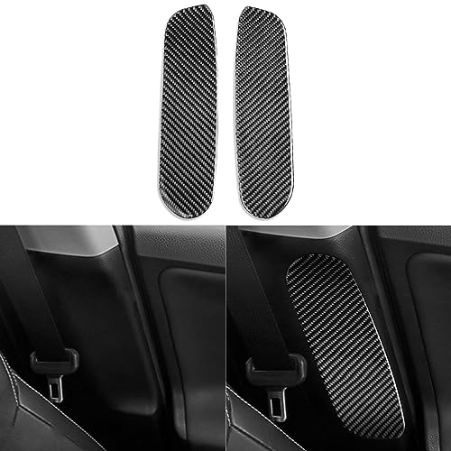 NVCNX Real Premium Carbon Fiber Car Door Pillar Post Panel Cover Compatible with Toyota RAV4 2013 2014 2015 2016 2017 2018 XLE LE Limited SE Adventure Platinum Hybrid Interior Trim Accessories Black - color: Front Door Post Trim