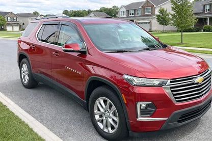 2018-2023 Tape-On Rain Guards for Chevrolet Traverse Side Window Visor Deflectors LS LT RS Premier True North High Country Durable Tinted Shades 2019 2020 2021 2022 - size: For Chevy Traverse 2018-2023