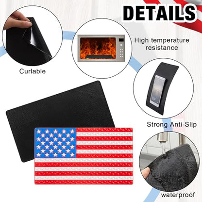 2PCS Cowboy Hat Dashboard Holder Mat – Anti-Slip Hat Shape Protector for Truck & Pickup SUV Dash – Heat-Resistant Mat for Car, Secures Hats and Items on The Road