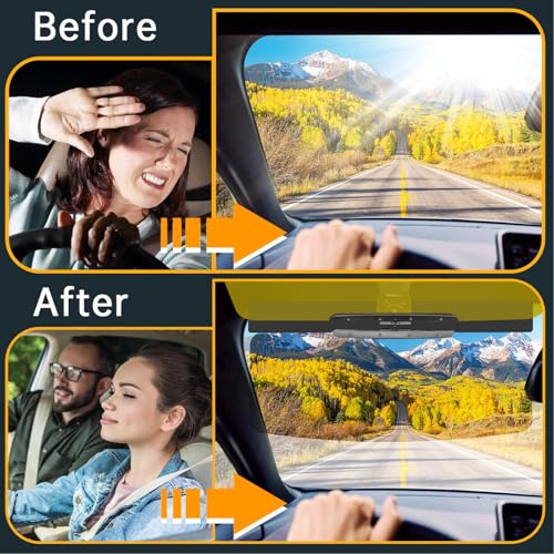 Upgraded SUV Sun Visor Extender + Siding Day and Night,Universal UV400 Anti-Glare Design, Effectively Resists Glare, UV Rays, and Snow Blindness, Ensuring Driving Safety - size: Sun Visor for SUV-Siding-D N