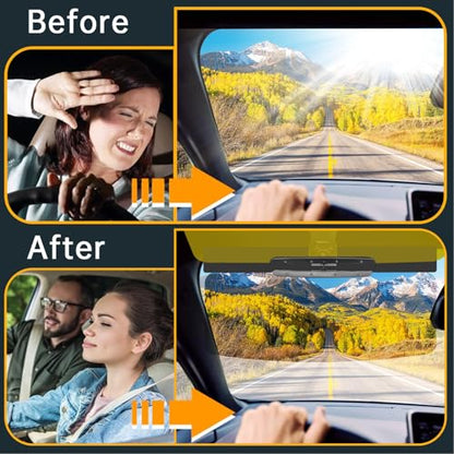 Upgraded SUV Sun Visor Extender + Siding Day and Night,Universal UV400 Anti-Glare Design, Effectively Resists Glare, UV Rays, and Snow Blindness, Ensuring Driving Safety - size: Sun Visor for SUV-Siding-D N