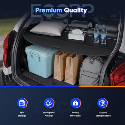 ECCPP Cargo Cover 2007 2008 2009 2010 2011 Fit for Honda for CR-V 2.4L Rear Trunk Cover Shade Luggage Tonneau Security Cover - style: 2007-2011 for Honda for CR-V
