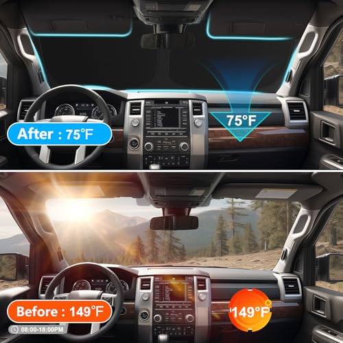 for Toyotа RAV4 2019-2023 2024 2025 2026 Windshield Sun Shade Custom Fit RAV-4 SUV TRD Off-Road, LE XLE Premium Limited Foldable RAV4 Sunshade, UV Block & Protector Rav4 Accessories - size: For 2019-2026 Toyota Rav4