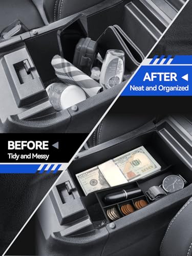 for 2025 Outback Center Console Organizer Subaru Outback Legacy 2020-2022 2023 2024 2025 Accessories Armrest Tray Middle Storage Box Insert Container Durable ABS Plastic-Upper Box - size: for 2020-2026 Outback & Legacy