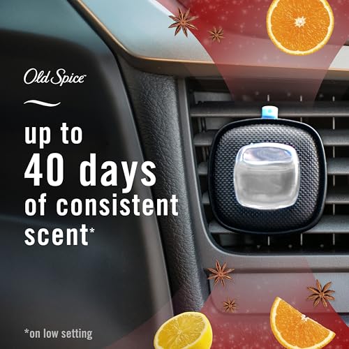 Febreze Odour-Fighting Auto Air Freshener, Car Vent Clip, Old Spice, 4ct - size: 0.28 Fl Oz (Pack of 1)
