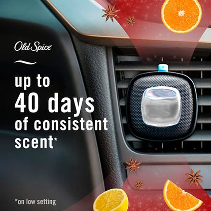 Febreze Odour-Fighting Auto Air Freshener, Car Vent Clip, Old Spice, 4ct - size: 0.28 Fl Oz (Pack of 1)