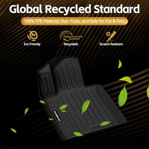 Naibeve Floor Mats for Chevy Trax 2014-2023-All Weather for Chevrolet Trax Floor Mats & Cargo Mat & Backrest Mats Waterproof Interior Accessories - size: 8)Trax|2014-2023