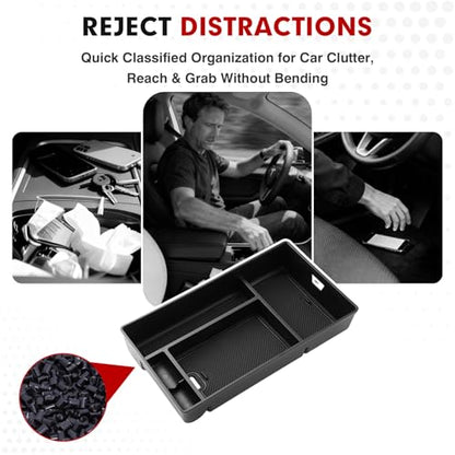 Autorder Center Console Organizer for 2022 2023 2024 2025 Lexus NX NX 250/NX 350/NX 350h 450h+ Accessories Armrest Storage Box Secondary Insert Tray with Anti-Slip Mat - size: 2022-2026 Lexus NX 250/350/350h/450h+