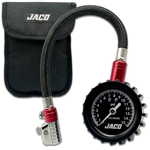 JACO ElitePro-X Low Pressure Tire Gauge with Lightning Chuck (0-15 PSI) - size: 0-15 PSI