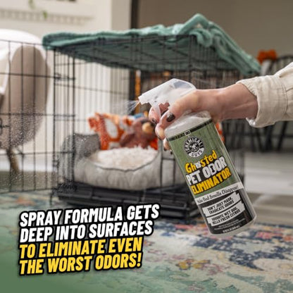 Chemical Guys Ghosted Pet Odor Eliminator 16 Oz Pet Smell Neutralizer for Car Interior, Carpet, Upholstery, Fabric Seats, Home, Furniture, Citrus Scent Spray Cleaner - size: 16 Fl Oz (Pack of 1)