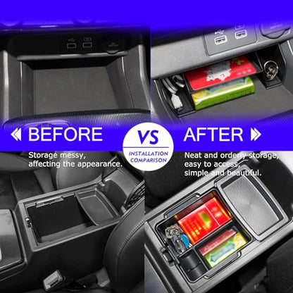2025 2024 2023 Civic Center Console Organizer Tray for 2023 2022 Honda Civic 11th Gen Sedan Hatchback Touring EX Sport Civic 2022 Accessories 2023 Central Console Organizer Insert Tray(2pcs)-S - style: Civic Small-2pcs