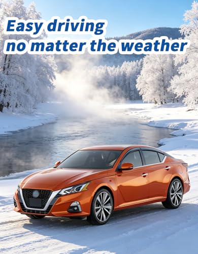 6-PCS Extra-Thick Rain Guards Fit for 2019-2026 Nissan Altima Extra Durable Tape-on Window Rain Guard Window Deflectors Vent Shades Window Visor Vent Visors Exterior - size: Fit for 2019-2026 Nissan Altima