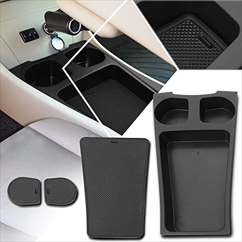 Oe Style Front Center Console Organizer Storage Box Cup Holder Assembly Compatible with 10-15 Toyota Prius