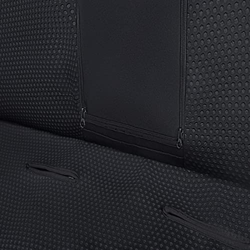 Flying Banner Neoprene Rear Bench car seat Covers car seat Protectors Split 40/60 60/40 (Solid Black, Neoprene) - color: Solid Black, size: Neoprene
