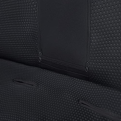 Flying Banner Neoprene Rear Bench car seat Covers car seat Protectors Split 40/60 60/40 (Solid Black, Neoprene) - color: Solid Black, size: Neoprene