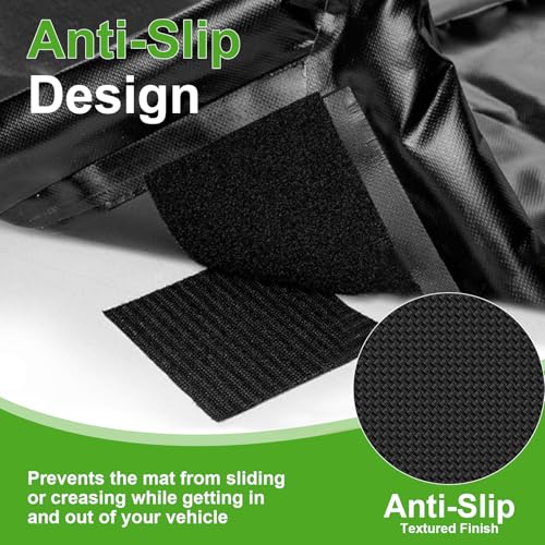 HAFIDI® Garage Floor Mat(7'9" x 18') Heavy Duty PVC Under 1.2" Raised Car Containment Mat Waterproof Oil-Proof Non-Slip Against Snow Rain Mud All-Weather Easy to Clean - size: 7.9 x 18 FT Mats
